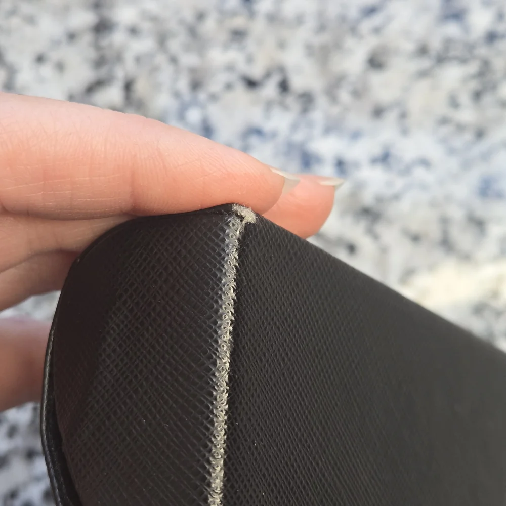 ​Prada Black Saffiano Leather Eyeglass Case